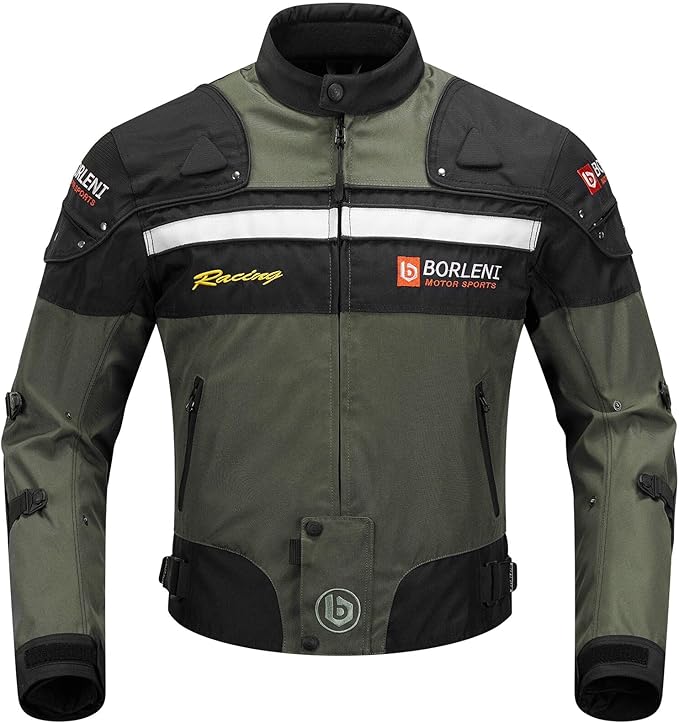 BORLENI Giacca da Moto Uomo