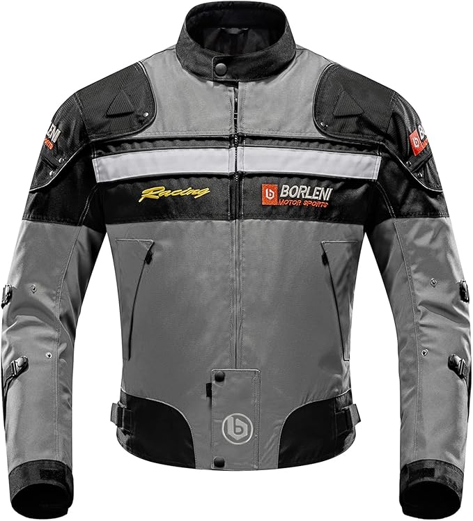 BORLENI Giacca da Moto Uomo