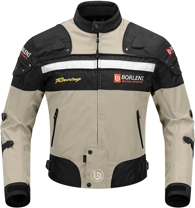 BORLENI Giacca da Moto Uomo